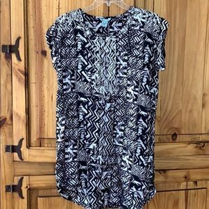 ****** 5 for $25 Nostalgia Summer Dress With Embroidery And Shirttail Hem.